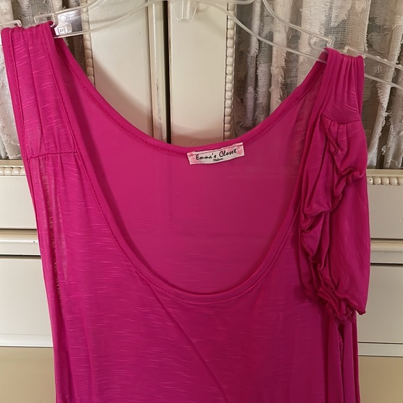 Pink detail shouldered tank - like new condition - Picture 2 of 3